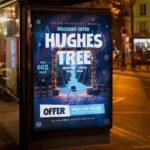 Example of a printed Hughes Tree Flyer displayed at a gardening workshop.