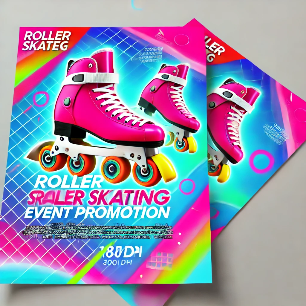 Roller Skating PSD Template for Event Promotion by PSDmarket.