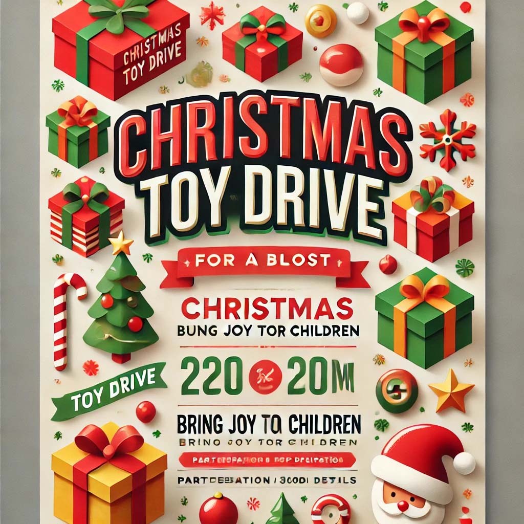 Christmas Toy Drive Flyer Template