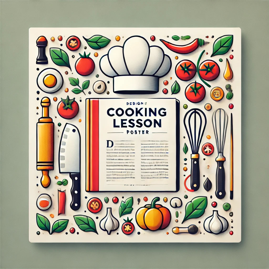 Cooking Class Flyer Template: A colorful and inviting design to promote your cooking classes.
