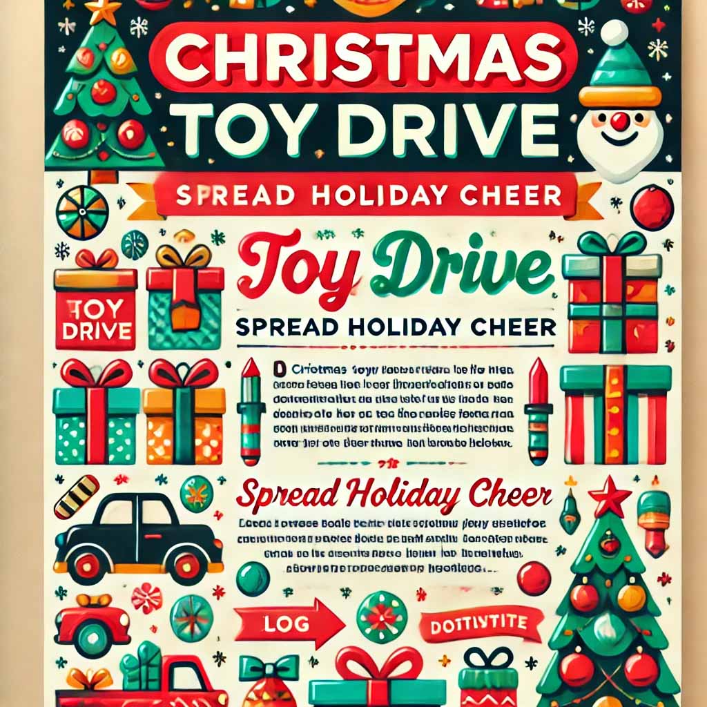 Xmas Toy Drive Flyer Template available at PSDmarket for professional and festive designs.