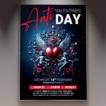 Anti-Valentine's Day Party Flyer Template