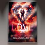 Bright, cheerful Love Day flyer with heartwarming designs and vibrant colors.