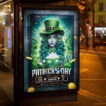 Irish-themed event flyer with customizable text for parties and promotions."