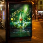 Irish-themed flyer with festive graphics perfect for St. Patrick’s Day events.