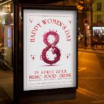 Customizable women’s event flyer template with bright and empowering colors.