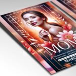 Elegant flyer designed to celebrate mothers with a warm and inviting design.