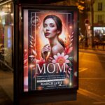Customized flyer for a Mother's Day event featuring floral and heartwarming elements.