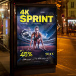 Professional flyer for sprint race events, designed to engage participants and boost attendance.