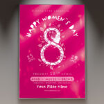 Chic Women’s Event flyer template featuring modern design and powerful typography.