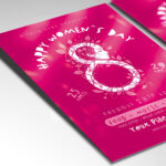Elegant flyer design highlighting women empowerment for events like galas and networking.