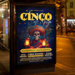 Professional Cinco de Mayo party flyer template for digital and print use