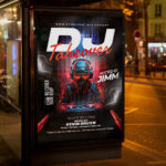 Print-ready DJ Takeover Flyer Template for special performances.
