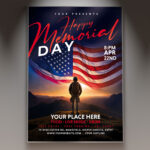 Celebrate with our Happy Memorial Day American Flyer Template.