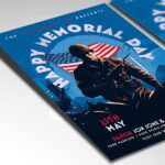 Customizable US Memorial Day Flyer Template for celebrations and promotions.