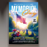 Memorial Day 2025 Flyer Template designed for next year's events.