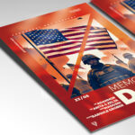 Simple and elegant Memorial Day Flyer Template for effective communication.