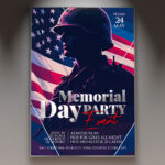 Versatile Memorial Day Party Event Flyer Template for all gatherings.