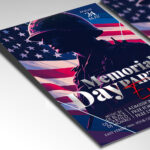 Customizable Memorial Day Weekend Event Flyer Template for various occasions.