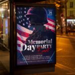 Engaging Memorial Day Celebration Flyer Template for effective promotion.
