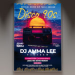 Disco 90s Flyer Template