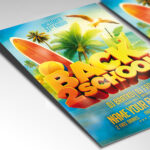 A customizable flyer template designed for student events, showcasing playful, bold typography and a vibrant color palette that evokes a sense of fun, friendship, and the excitement of a new academic year.