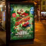 An inviting and attention-grabbing invitation template, ready for personalization for a "Christmas Event 2026," promising an unforgettable night of music, celebration, and festive cheer in the upcoming holiday season.