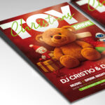 A customizable charity flyer designed for a 2026 Toy Drive, showcasing clear, encouraging typography and a warm, traditional color palette of red, green, and gold, perfect for a non-profit holiday campaign.