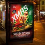 An inviting and attention-grabbing invitation template, ready for personalization for an "Xmas 2026 Event," promising an unforgettable night of music, celebration, and festive cheer in the upcoming holiday season.