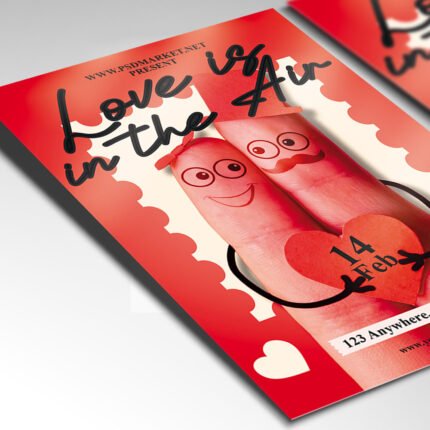 A customizable airy party flyer for 2026 showcasing a soft-focus dreamlike background and premium lighting effects, perfect for rooftop and lounge promotions.