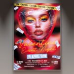 A professional Be My Valentine Event 2026 Flyer Template featuring premium 3D rose and heart elements with soft rose gold and pink lighting.