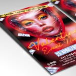 A customizable romantic club flyer for the 2026 season showcasing a high-end aesthetic with professional cinematic light flares and textures.