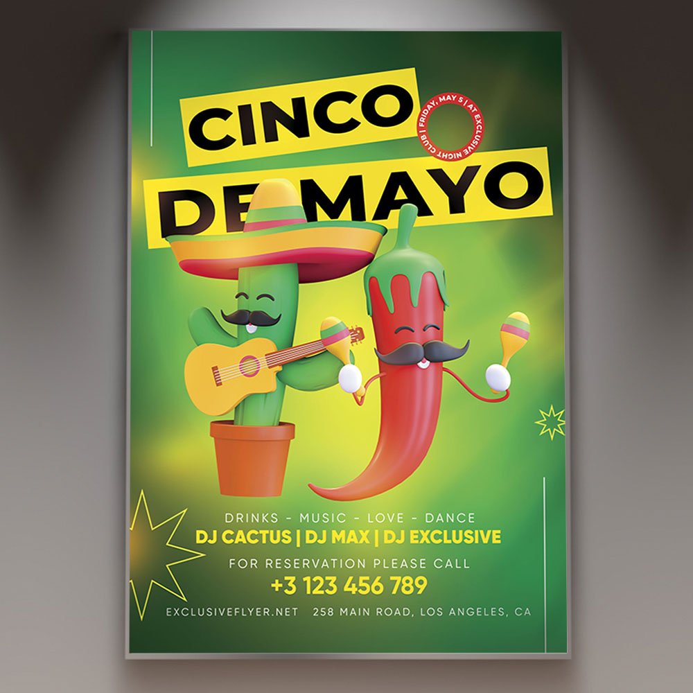 5-de-mayo-event-flyer-psd-template-1 A professional 5 de Mayo Event Flyer PSD Template featuring vibrant Mexican festive colors, tequila bottle illustrations, and modern 2026 party branding.