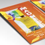 A customizable 2026 Pride event flyer with high-octane "Madness" visuals, featuring high-definition rainbow textures and cinematic light leaks.