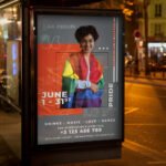 An eye-catching invitation for a signature "Pride Celebration 2026", featuring a professional layout and sharp lighting effects for nightlife and community promotion.