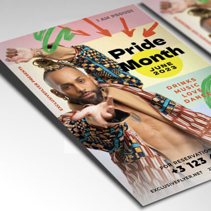 A customizable 2026 LGBTQ+ event flyer showcasing high-definition textures, cinematic lighting, and a sophisticated inclusive design aesthetic.