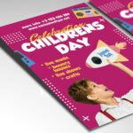 A customizable 2026 children's celebration poster with high-definition textures, atmospheric lighting, and clearly organized Photoshop layers for event planners.