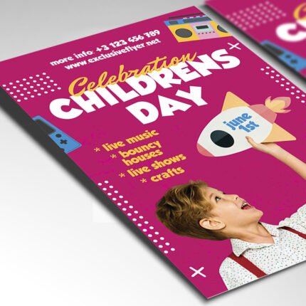 A customizable 2026 children's celebration poster with high-definition textures, atmospheric lighting, and clearly organized Photoshop layers for event planners.