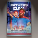 A professional Father's Day Event Flyer PSD Template for 2026 featuring a sophisticated masculine design, premium textures, and bold elegant typography.