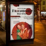 An eye-catching "Friendship Day Event 2026" invitation design showing sharp 300 DPI resolution and a premium layout for community and corporate gatherings.