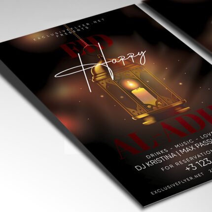 A customizable 2026 Happy Eid holiday poster in PSD format with high-definition textures, professional lighting, and organized Photoshop layers.