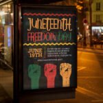 An eye-catching "Juneteenth Affair 2026" invitation design showing sharp 300 DPI resolution and a premium layout for community galas and festivals.