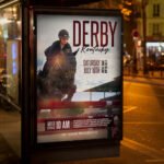 High-impact 300 DPI Kentucky Derby Day invitation design for 2026 showing sharp festive details and a premium layout for sports bars and country clubs.