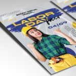 A customizable 2026 Labor Day carnival poster in PSD format with high-definition textures, organized Photoshop layers, and celebratory design accents.