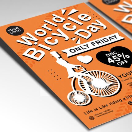 Customizable 2026 bicycle race poster in PSD format with high-definition textures, organized Photoshop layers, and dynamic action design elements.