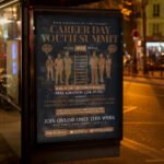 An eye-catching "Career Summit 2026" invitation design showing sharp 300 DPI resolution and a professional layout for executive networking and job fairs.