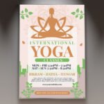 Celebration Yoga Day Flyer PSD Template