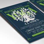Customizable 2026 wellness event poster in PSD format with high-definition textures, organized layers, and creative yoga pose placeholders.