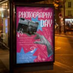 An eye-catching "World Photography Day 2026" event invitation design showing sharp 300 DPI resolution and a professional layout for photo exhibitions and studio promos.