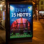 An eye-catching "Game Day 2026" event invitation design showing sharp 300 DPI resolution and a high-status layout for sports bars and fan zones.